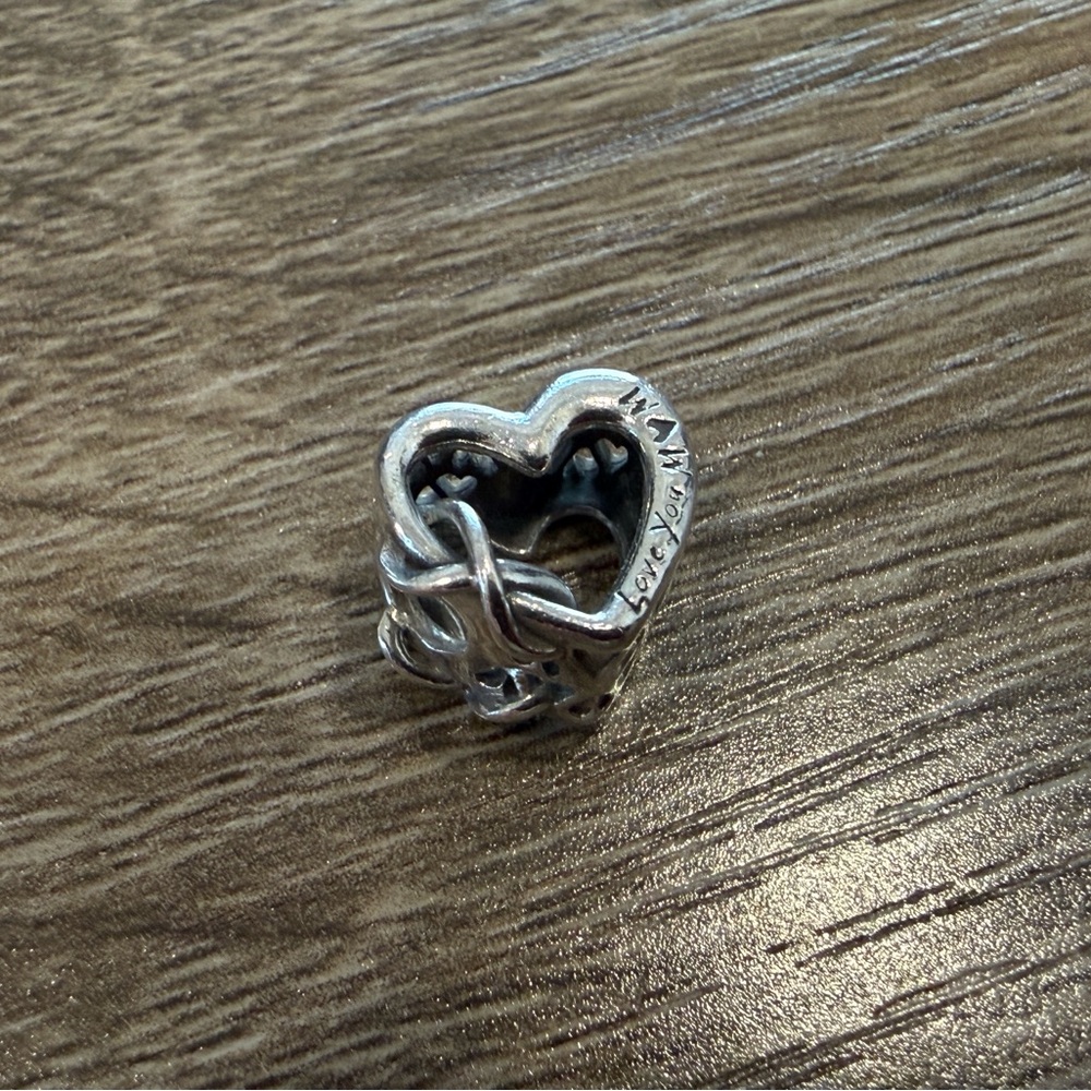 Authentic Pandora Love You Mom Infinity Heart Charm